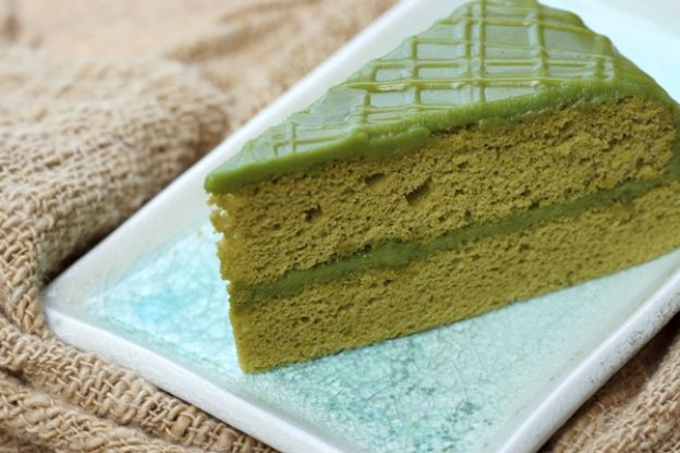 Tarta de té matcha