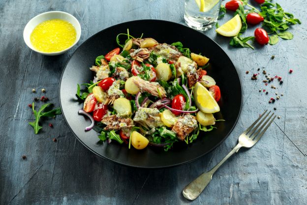 Ensalada de Pollo y rúcula