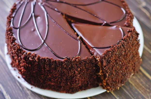 Tarta con cobertura crujiente