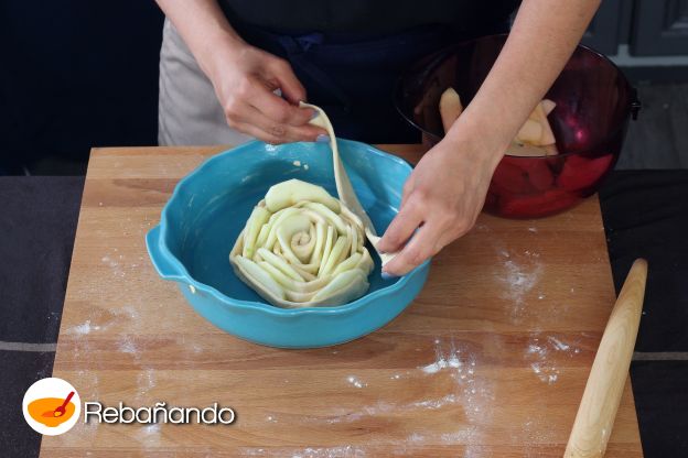 Preparación de la tarta