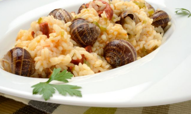 40.- arroz con caracoles