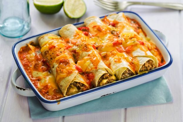 Enchiladas de res