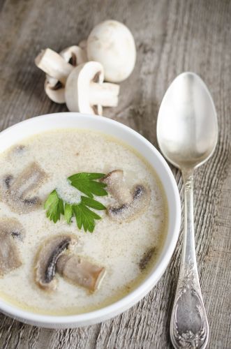 Caldo de champiñones