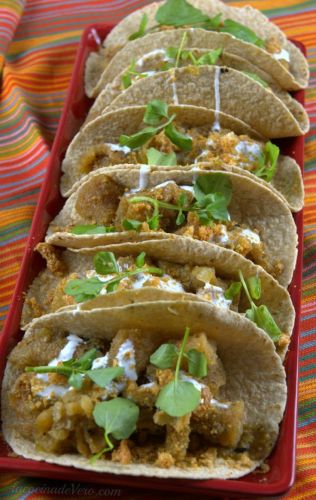 tacos de chicharrón