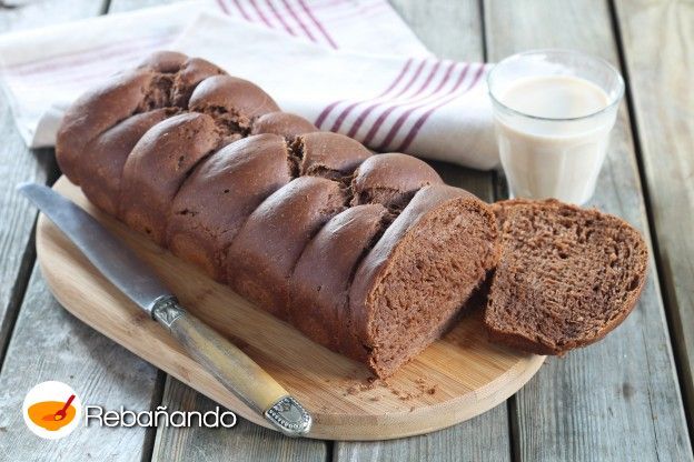 Brioche de chocolate vegano