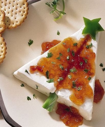 Árbol de Navidad de queso