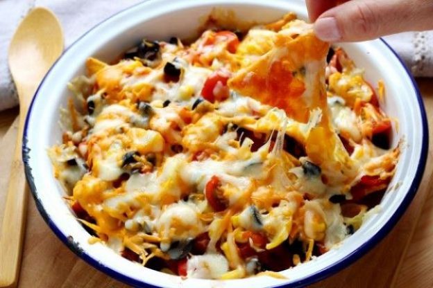 Para los que adoran la comida rápida: Nachos con queso