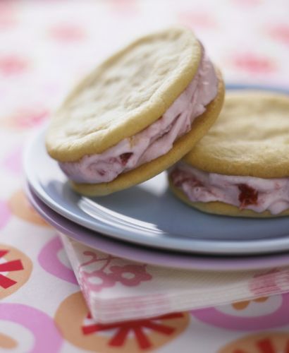 Sandwich de helado y cookies