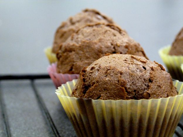 Muffins crujientes de chocolate