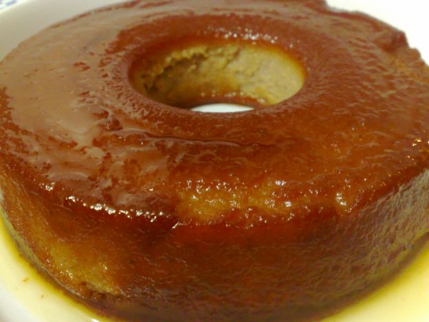 Flan de pan de la abuela