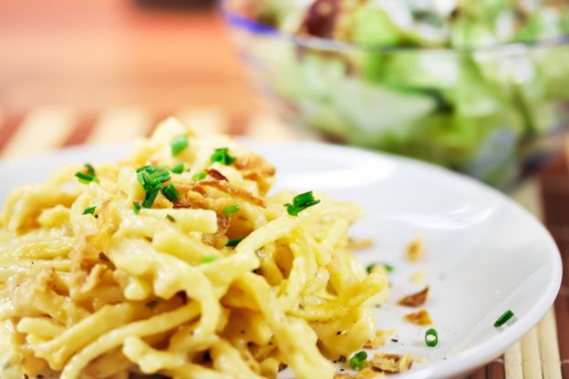 Fideos alemanes con cebolla