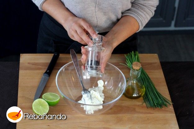 Queso fresco y pimienta