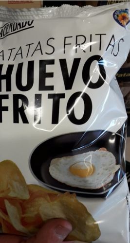 Patatas fritas sabor huevo frito