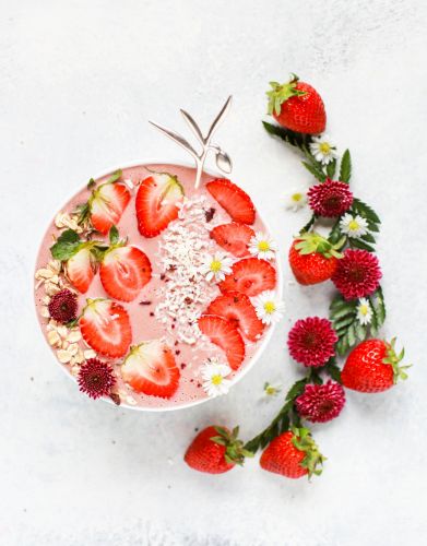 Smoothie bowl de fresa