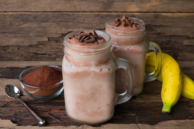 Batido de plátano y chocolate