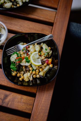 Ensalada fresca de garbanzo