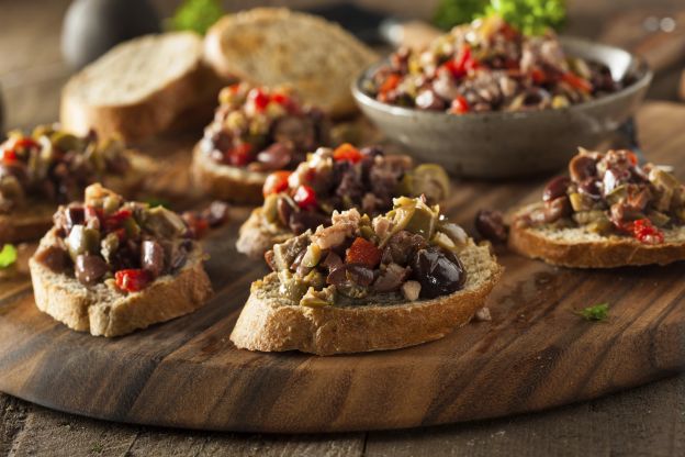 Tostaditas con caponata