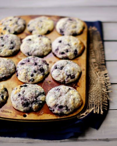 Muffins de avena y arándanos