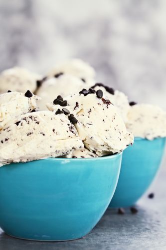 Helado casero de Oreo