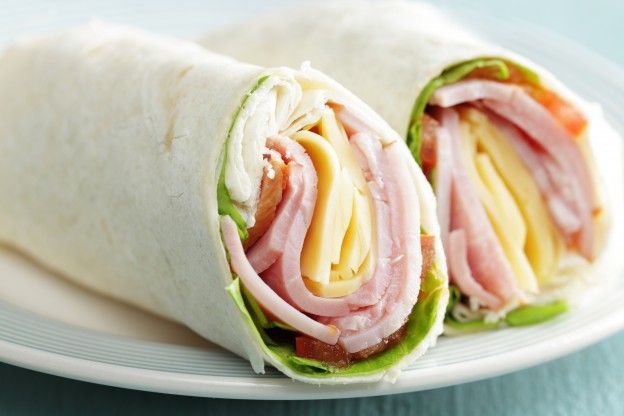 5. Wrap de jamón York y queso