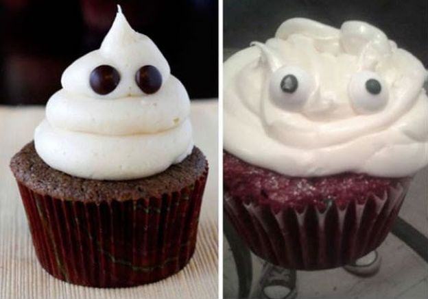 12. Cupcakes de fantasma