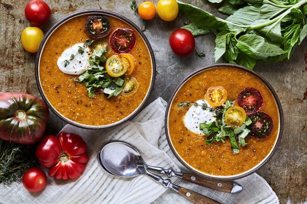 Gazpacho de tomates asados