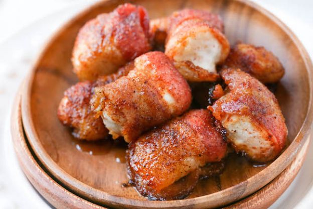 Rollitos de pollo con tocino