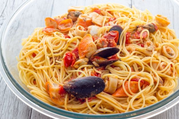 Pasta con mariscos