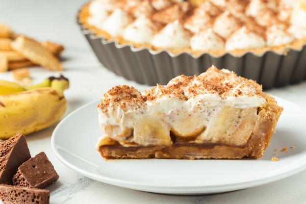 Tarta de plátano sin horno