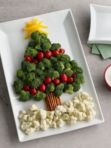 Arbolito de verduras crudas