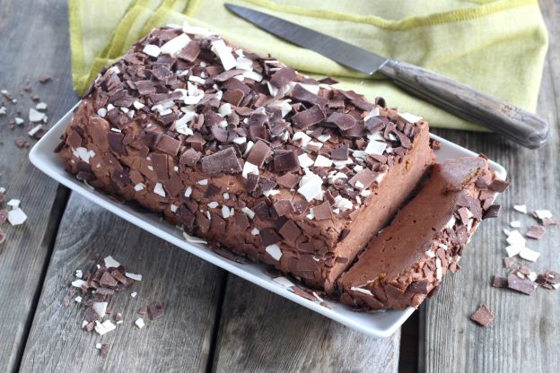 Tarta de chocolate y galletas