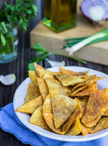 Snack de tortilla con especias