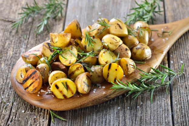 PATATAS APLASTADAS CON AJO