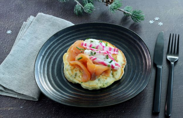 Tortita salada de salmón