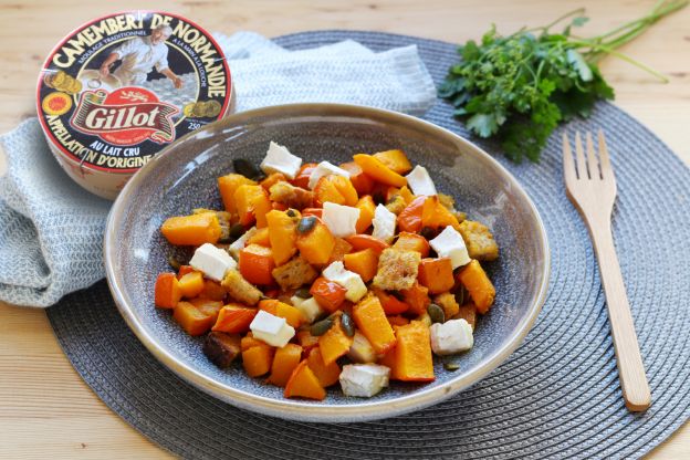 Ensalada de calabaza y Camembert