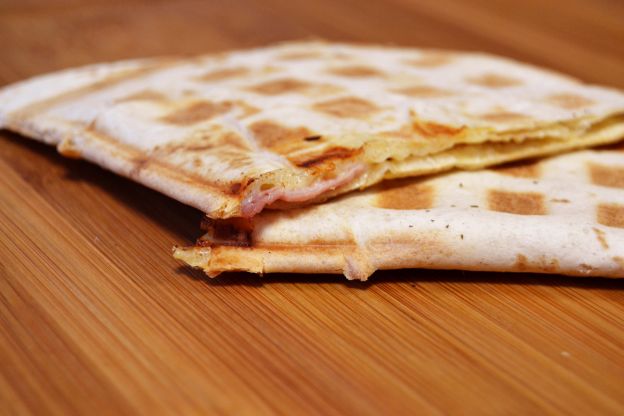 Quesadillas waffleadas