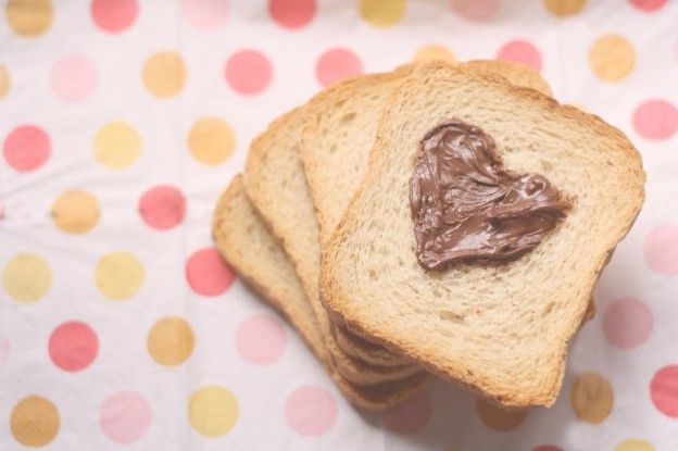 Pan tostado con Nutellla