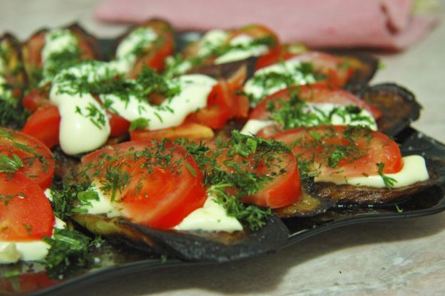 Tostadas de berenjena