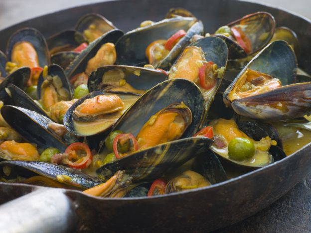 Mejillones con una salsa muy especial