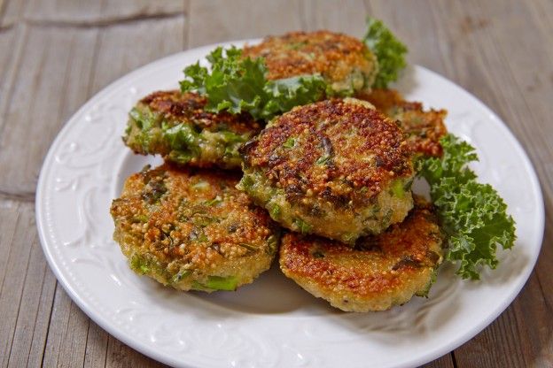 Hamburguesas de quinoa y kale