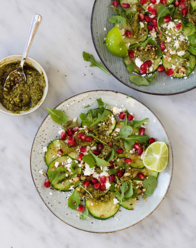 ensalada con cilantro