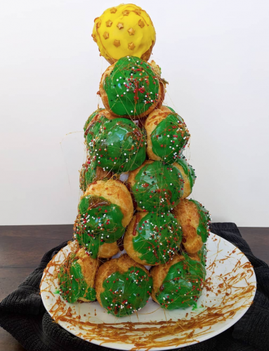 árbol de profiteroles