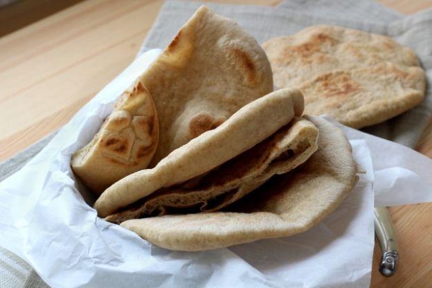 Pan de pita casero