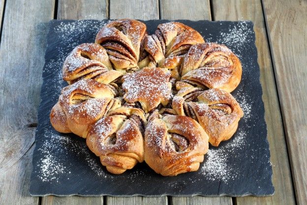 COPO DE NIEVE DE BRIOCHES DE NUTELLA