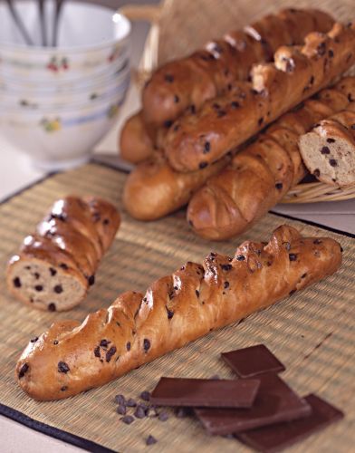 Brioche con pepitas de chocolate