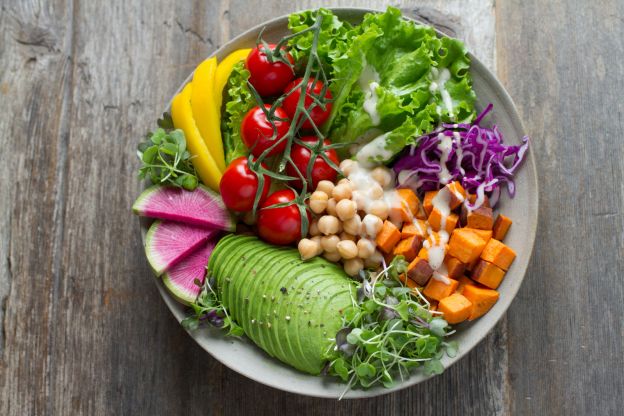 Ensalada con garbanzos