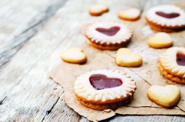 Galletas con mermelada