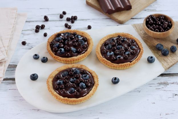 Tartaletas de chocolate al whisky