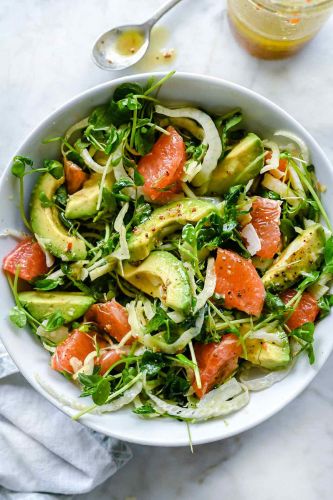 Ensalada de salmón y aguacate