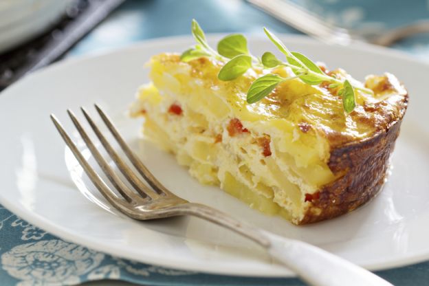 Quiche de patata y jamón